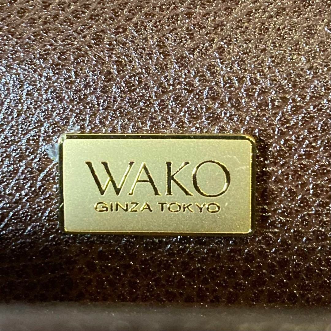 【良品】WAKO 銀座和光 オールレザー ハンドバッグ ゴールド金具 フォーマル レディースのバッグ(ハンドバッグ)の商品写真