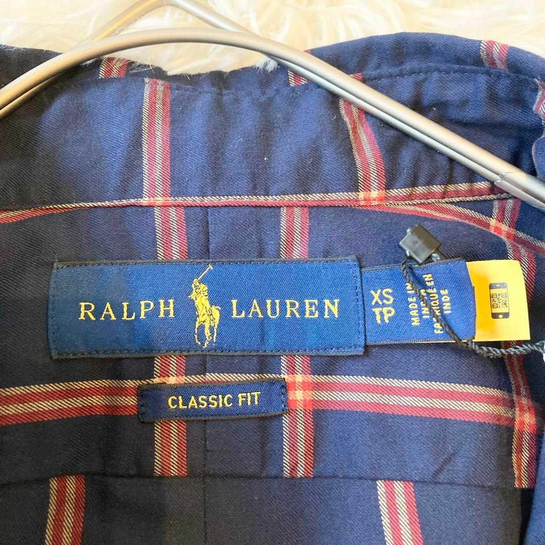 Ralph Lauren(ラルフローレン)の【新品未使用タグ付き／現行】 ラルフローレン チェック ロゴ刺繍 長袖シャツ メンズのトップス(シャツ)の商品写真