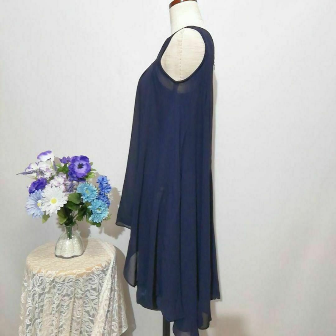 KOI 極上美品　ドレス　ワンピース　パーティー　紺色系　Мサイズ レディースのフォーマル/ドレス(ナイトドレス)の商品写真
