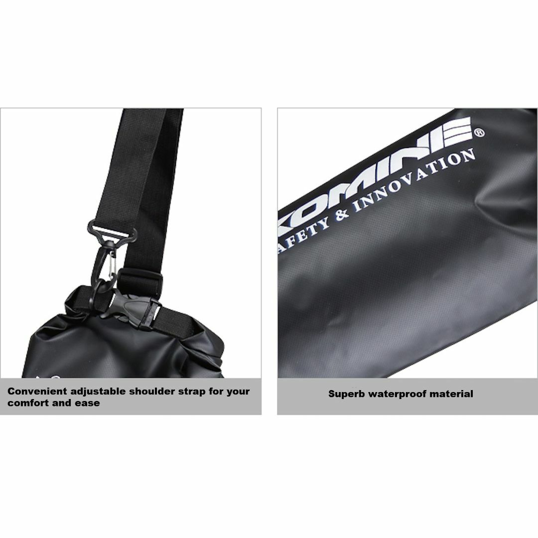 【新着商品】コミネ(KOMINE) バイク用 WPドライバッグ イエロー 5L  メンズのバッグ(バッグパック/リュック)の商品写真