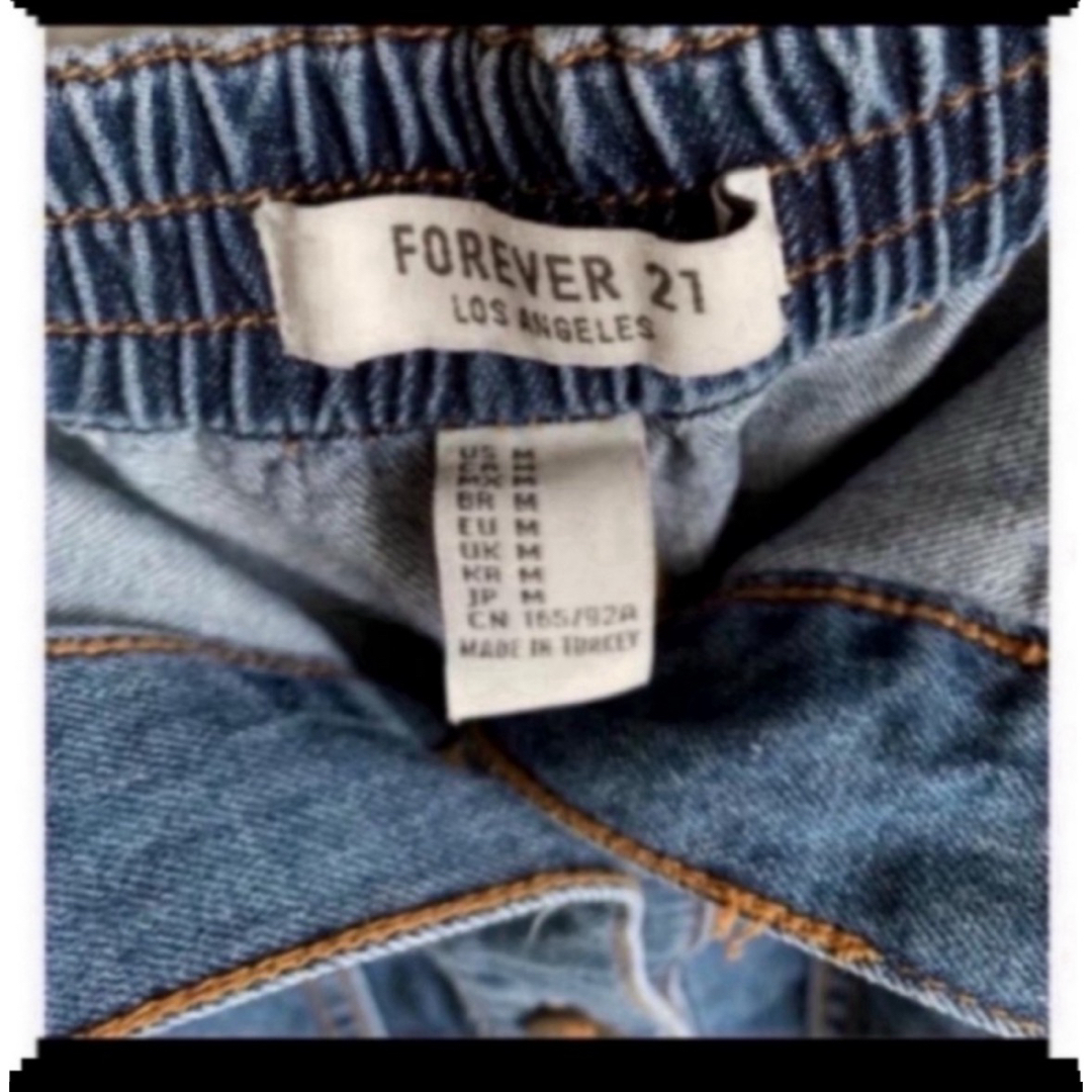 FOREVER 21 デニム　スカート　M レディースのスカート(ひざ丈スカート)の商品写真