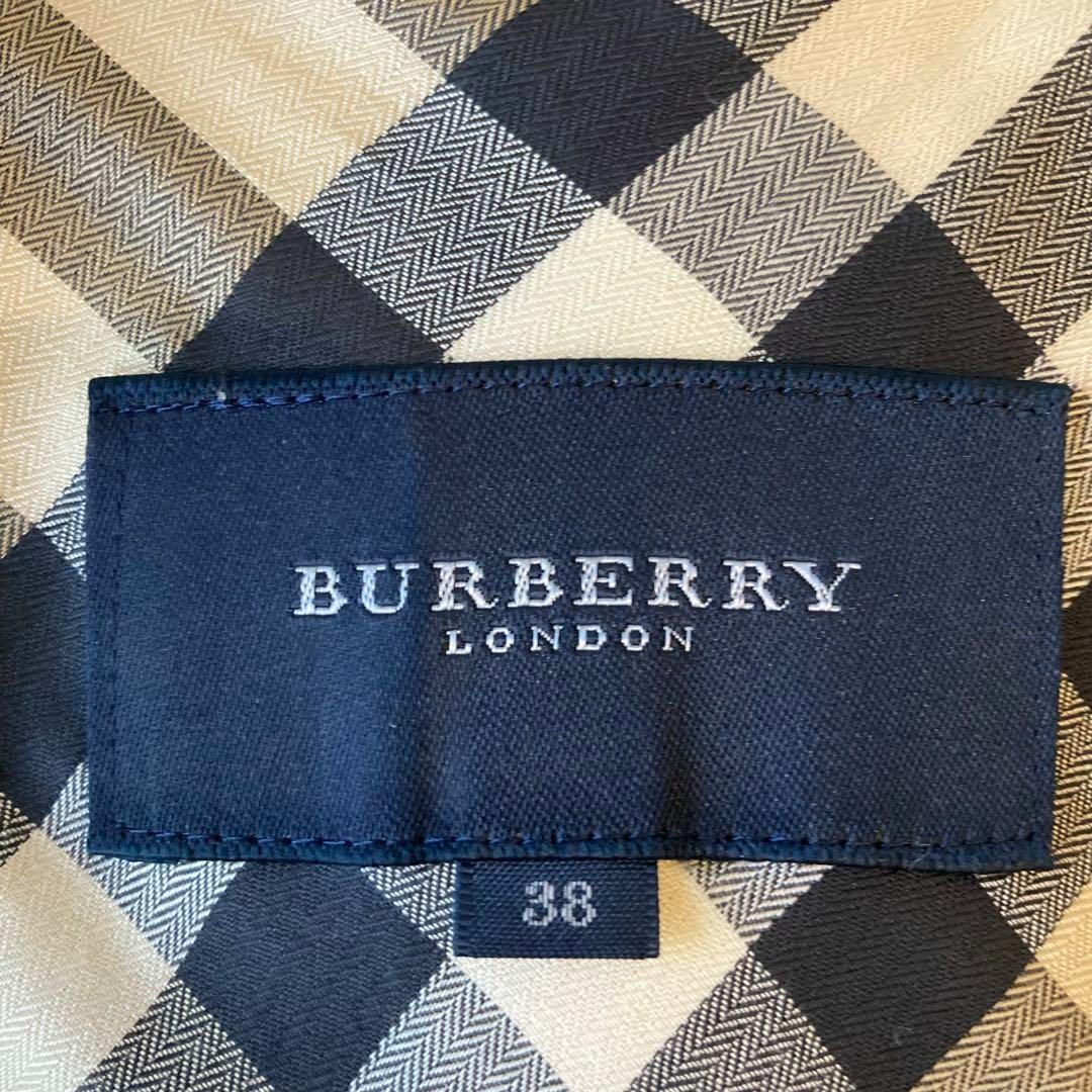 BURBERRY(バーバリー)のバーバリーロンドン ノバチェック リネン混 テーラードジャケット ベージュ系 M レディースのジャケット/アウター(テーラードジャケット)の商品写真