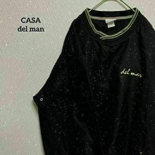 CASA del man プルオーバージャケット ナイロンジャケット ロゴ(ナイロンジャケット)