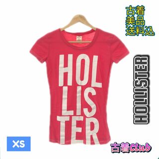 ホリスター(Hollister)のホリスター トップス カットソー おしゃれ 半袖 レディース ピンク XS(カットソー(半袖/袖なし))
