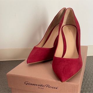 【未使用】Gianvito Rossi  ジャンピトロッシ パンプス スエード (ハイヒール/パンプス)