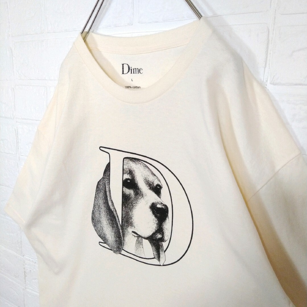 【Dime】ビーグル　ビッグDロゴ　犬　Tシャツ メンズのトップス(Tシャツ/カットソー(半袖/袖なし))の商品写真