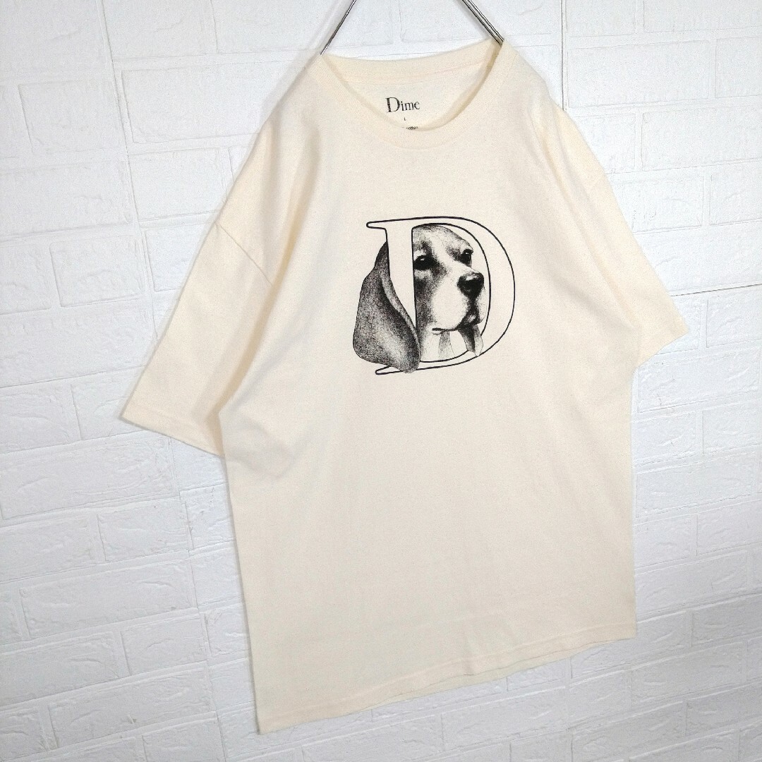 【Dime】ビーグル　ビッグDロゴ　犬　Tシャツ メンズのトップス(Tシャツ/カットソー(半袖/袖なし))の商品写真