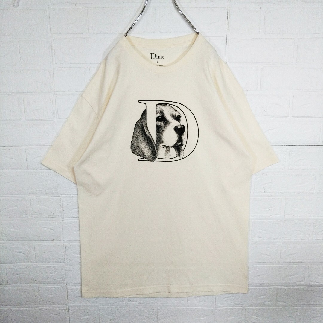 【Dime】ビーグル　ビッグDロゴ　犬　Tシャツ メンズのトップス(Tシャツ/カットソー(半袖/袖なし))の商品写真