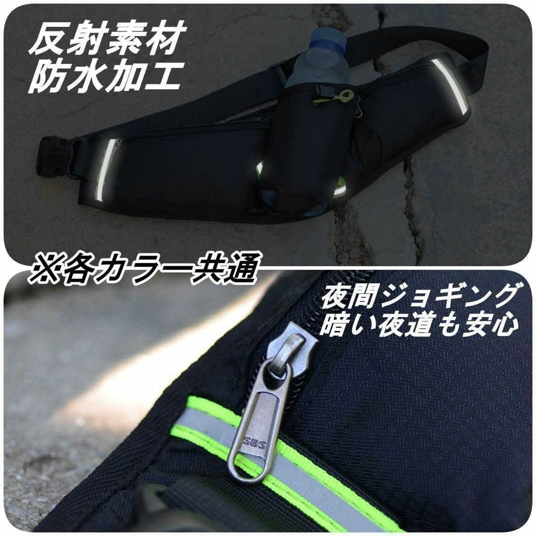 ランニング バッグ バック ジョギング ポーチ ウエスト ショルダー 肩掛け レディースのバッグ(ボディバッグ/ウエストポーチ)の商品写真