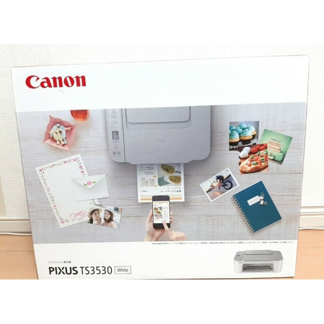Canon(キヤノン)のCanon キャノン　ピクサス　TS3530　ホワイト Canon ts3530 スマホ/家電/カメラのPC/タブレット(PC周辺機器)の商品写真