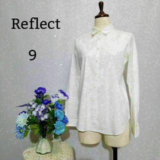 リフレクト(ReFLEcT)のReflect②　極上美品　長袖シャツ　9号 Mサイズ 白系(シャツ/ブラウス(長袖/七分))