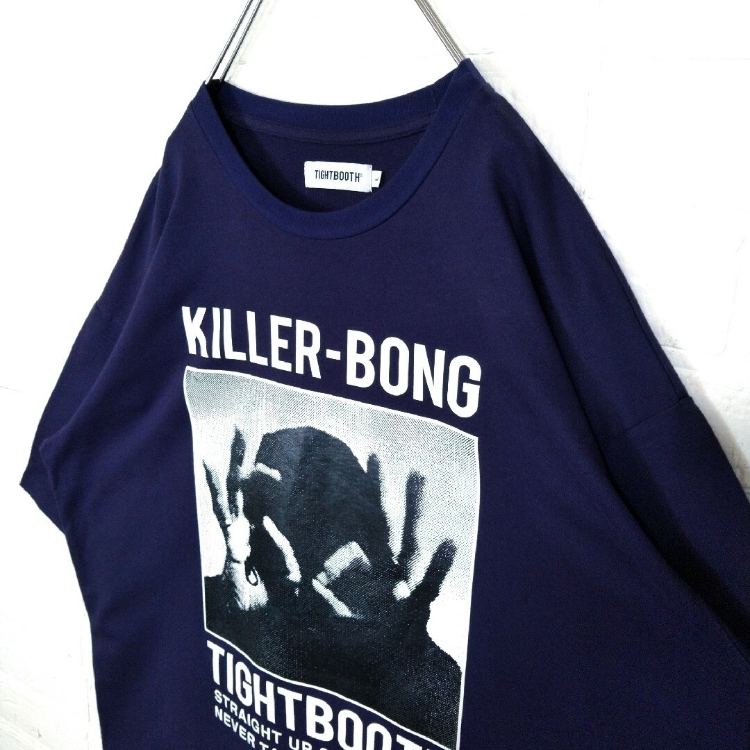 【TIGHTBOOTH】killer-bong コラボ　ハンドサイン　Tシャツ メンズのトップス(Tシャツ/カットソー(半袖/袖なし))の商品写真