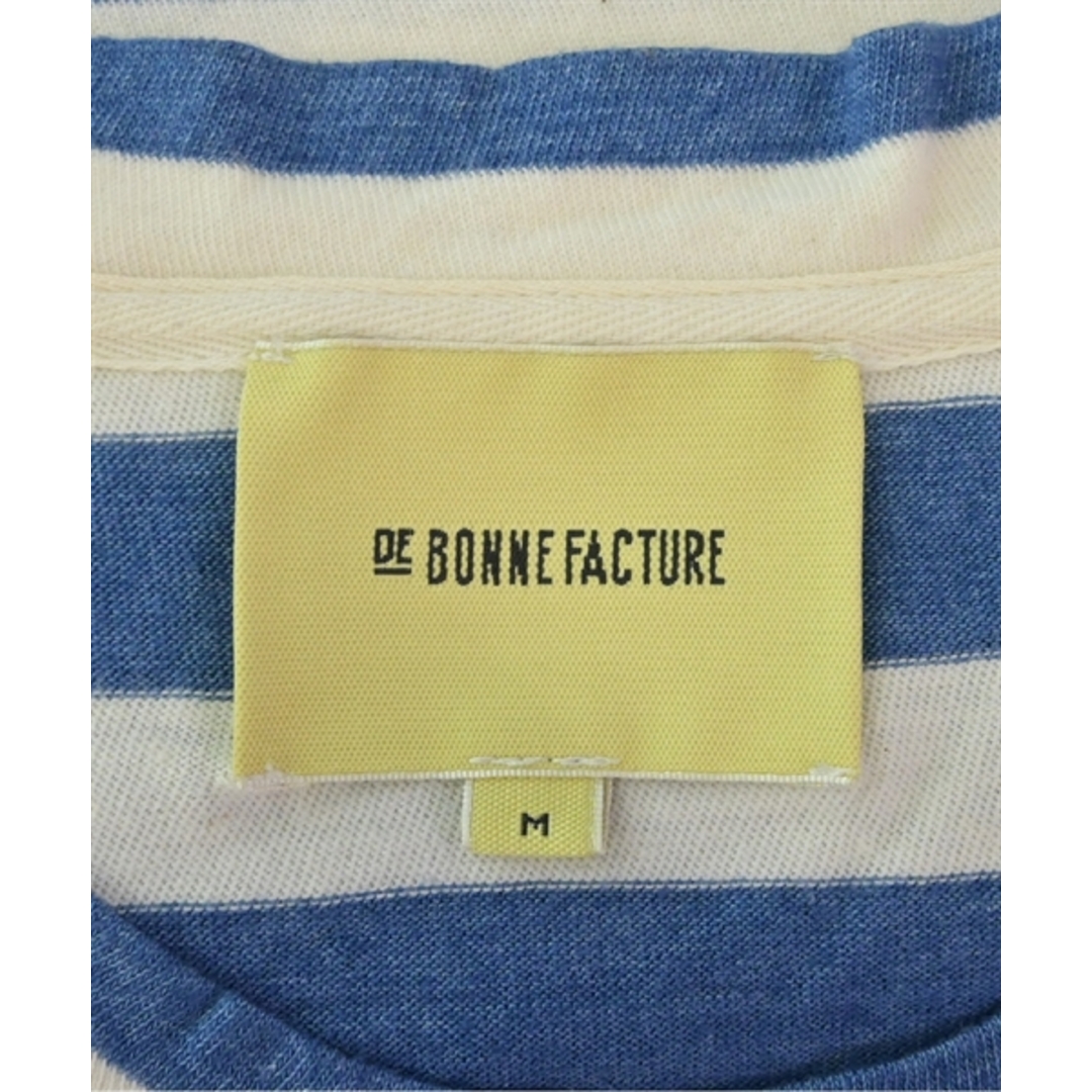 DE BONNE FACTURE Tシャツ・カットソー M 白x青(ボーダー) 【古着】【中古】 メンズのトップス(Tシャツ/カットソー(半袖/袖なし))の商品写真