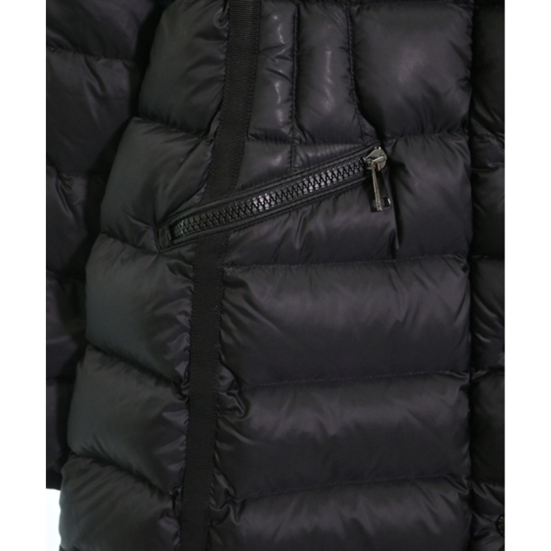 MONCLER(モンクレール)のMONCLER モンクレール ダウンコート 0(XS位) 黒 【古着】【中古】 レディースのジャケット/アウター(ダウンコート)の商品写真