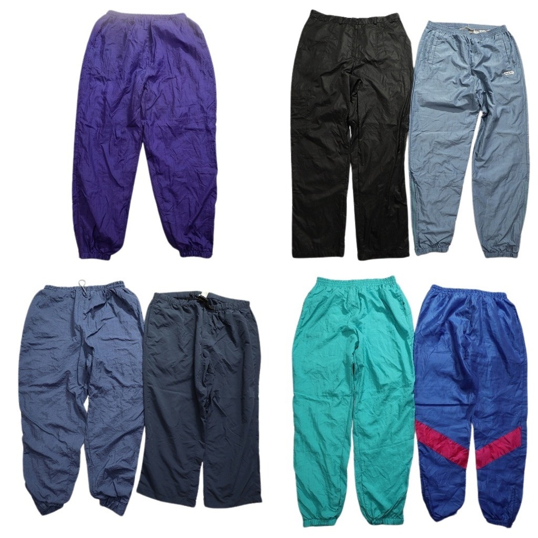 古着卸 まとめ売り パンツ 7枚セット (メンズ L /XL /46 /52 ) ナイロンパンツ 青 ネイビー 黒 ブラウン 紫 MS7457 メンズのパンツ(その他)の商品写真