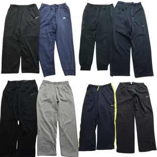 古着卸 まとめ売り ナイキ スウェット パンツ 8枚セット (メンズ XL ) カラーMIX ラインパンツ ワンポイント MS7553(その他)