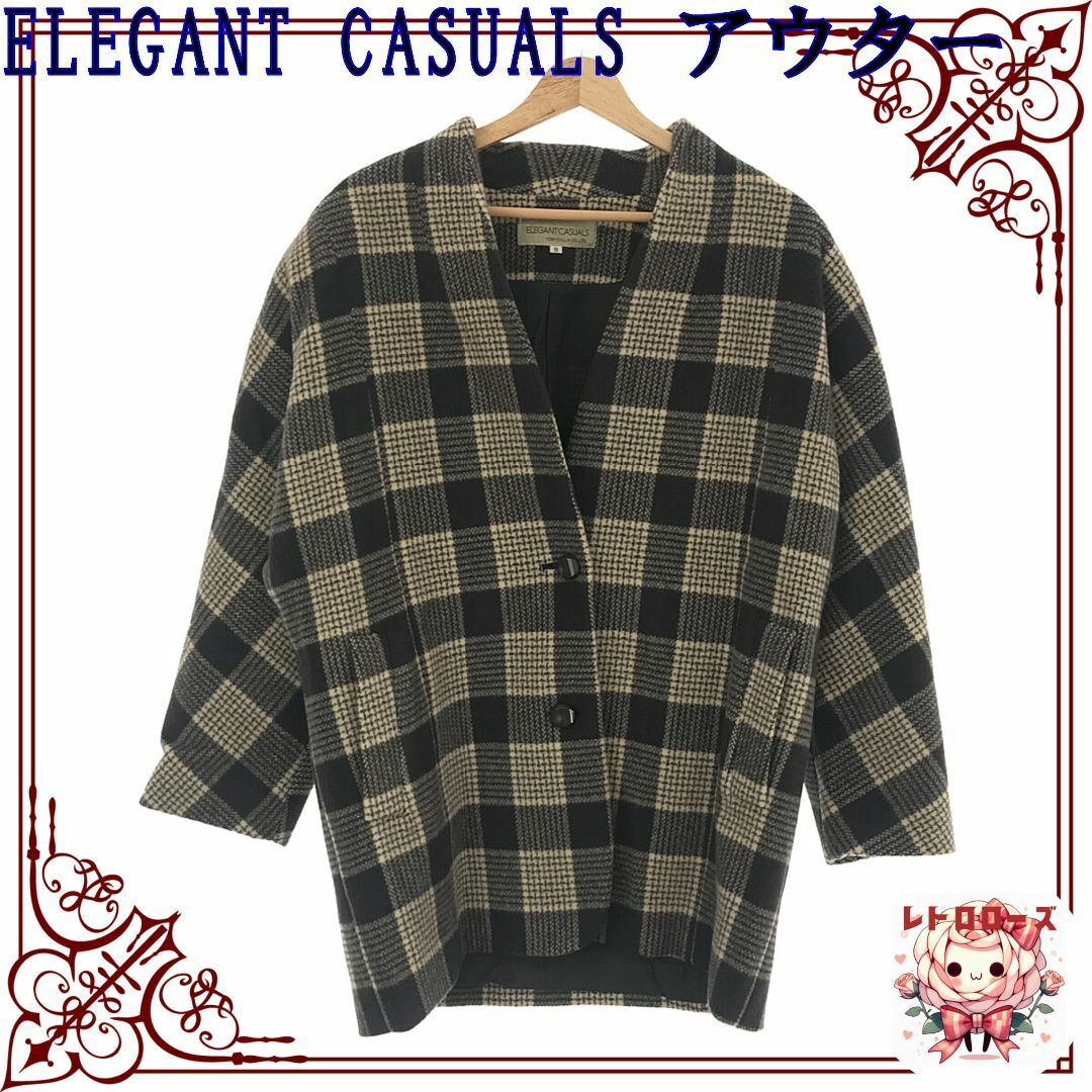 OUTERKNOWN(アウターノーン)のELEGANT CASUALS アウター ジャケット 長袖 チェック 9 レディースのジャケット/アウター(テーラードジャケット)の商品写真