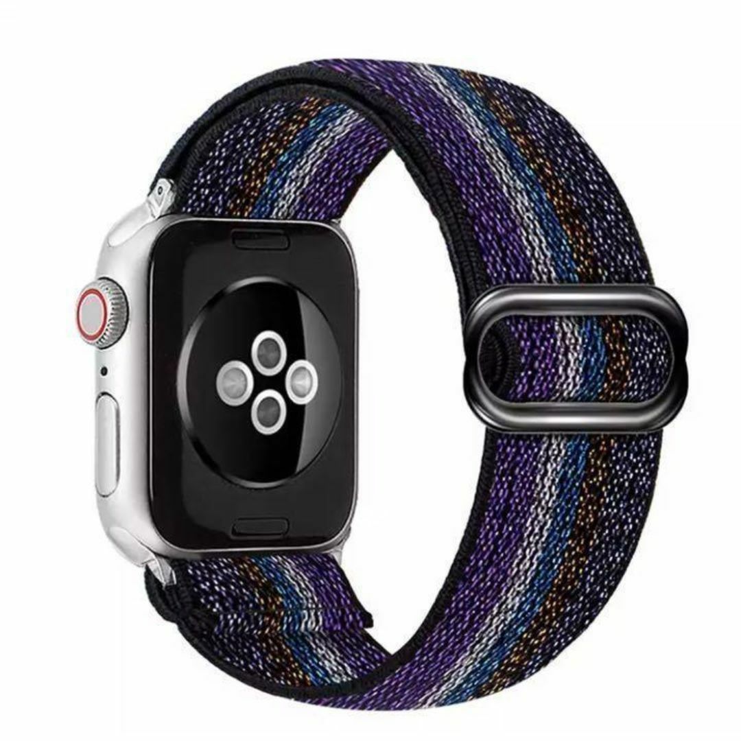 Apple Watch_カジュアルバンド_パープル紫 42mm対応 メンズの時計(ラバーベルト)の商品写真