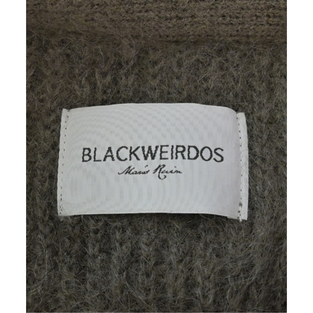 BlackWeirdos カーディガン XL グレー系x赤x黄緑 【古着】【中古】 メンズのトップス(カーディガン)の商品写真