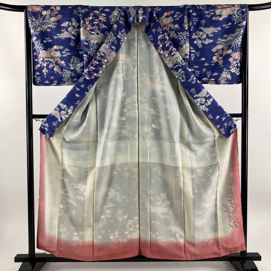 小紋 身丈158cm 裄丈65.5cm 正絹 美品 優品 【中古】 レディースの水着/浴衣(着物)の商品写真