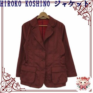 ティージャケット(T-JACKET)のHIROKO KOSHINO ジャケット アウター長袖 レディース レッド 11(テーラードジャケット)