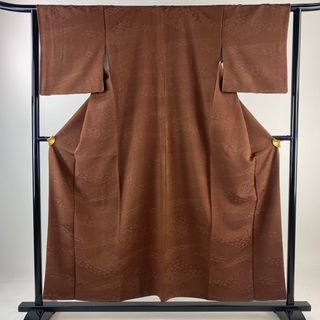 色無地 身丈155cm 裄丈63cm 正絹 優品 【中古】(着物)