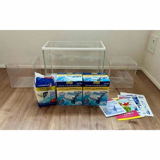 ジェックス(GEX)の水槽　熱帯魚　メダカ　飼育セット　GEX ジェックス　40cm　テトラ18　美品(アクアリウム)