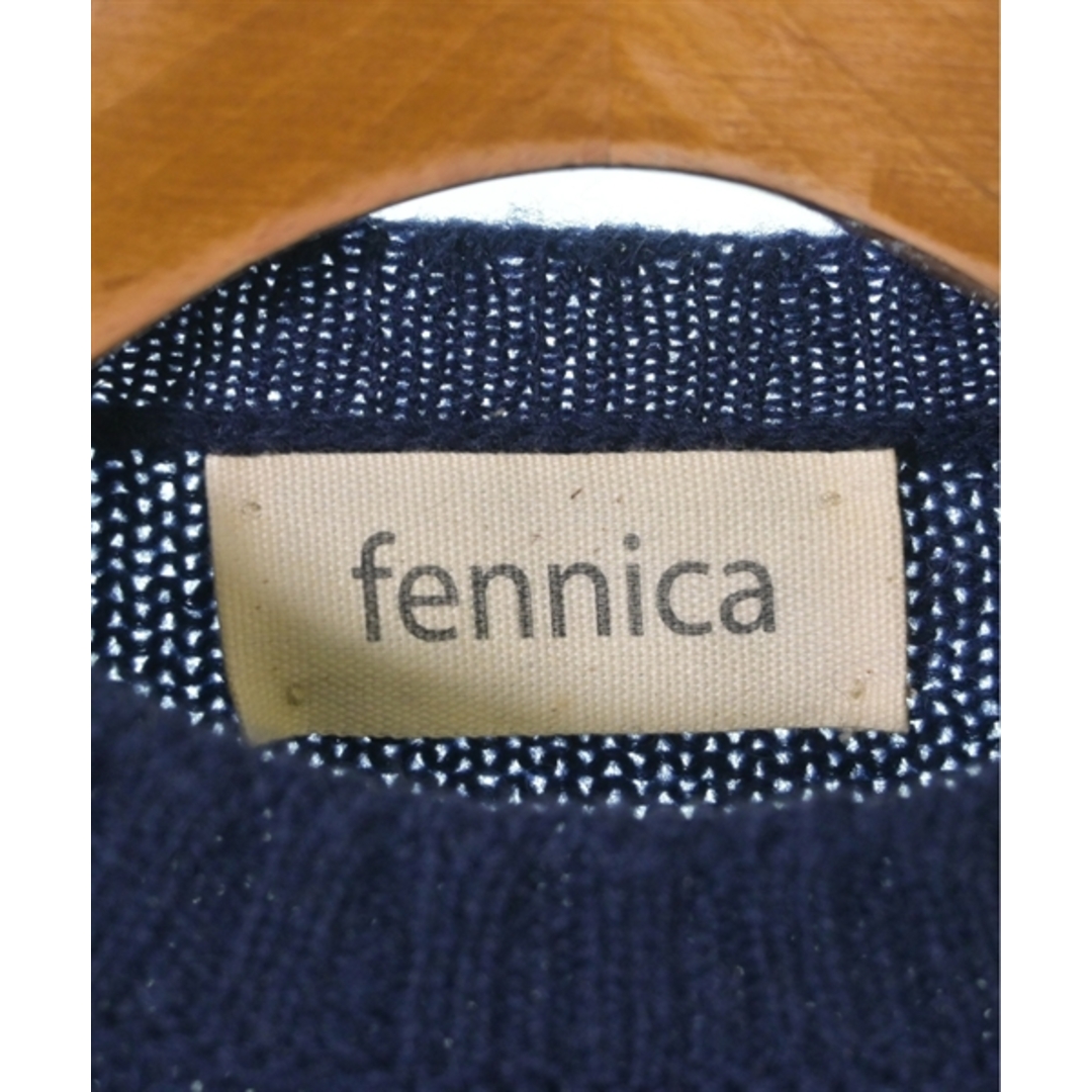 fennica(フェニカ)のfennica フェニカ ニット・セーター S 紺xアイボリー(ボーダー) 【古着】【中古】 レディースのトップス(ニット/セーター)の商品写真
