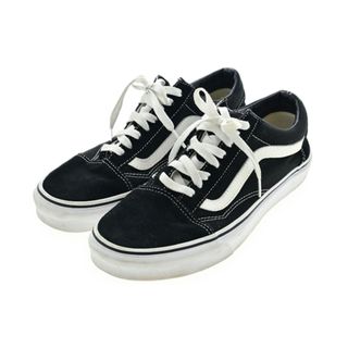 VANS バンズ スニーカー 25cm 黒 【古着】【中古】