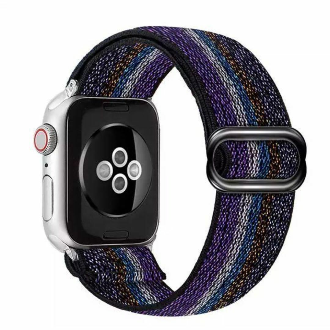 Apple Watch_カジュアルバンド_パープル紫 44mm対応 メンズの時計(ラバーベルト)の商品写真