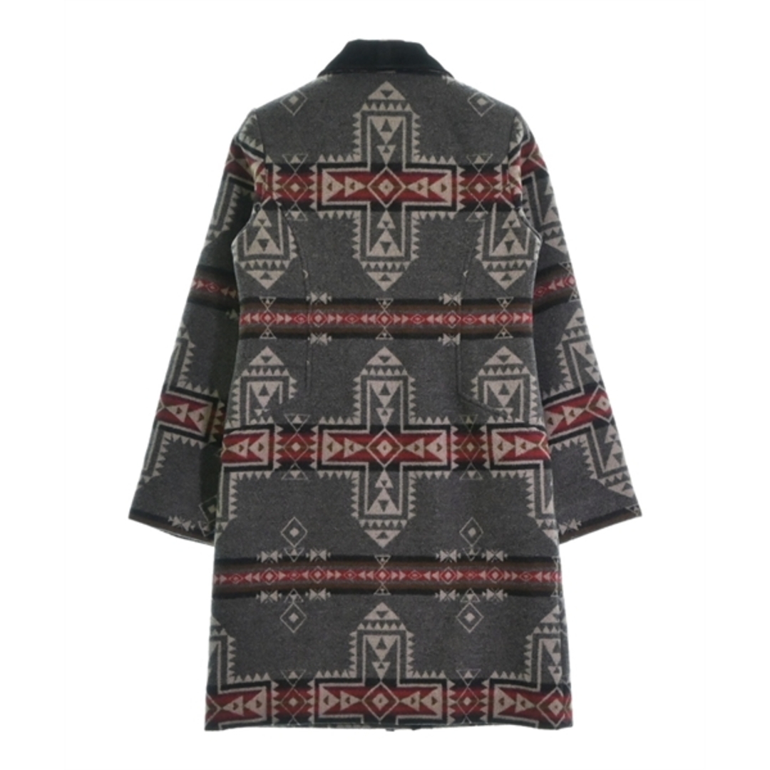 PENDLETON(ペンドルトン)のPENDLETON コート（その他） S グレーx赤xアイボリー等(総柄) 【古着】【中古】 メンズのジャケット/アウター(その他)の商品写真