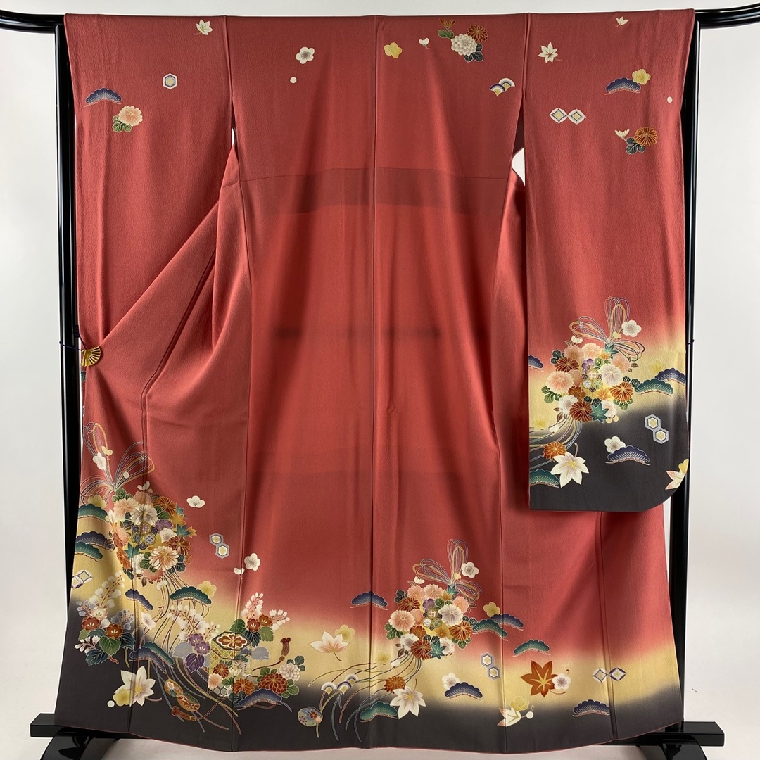 振袖 身丈161cm 裄丈65cm 正絹 美品 名品 【中古】 レディースの水着/浴衣(着物)の商品写真