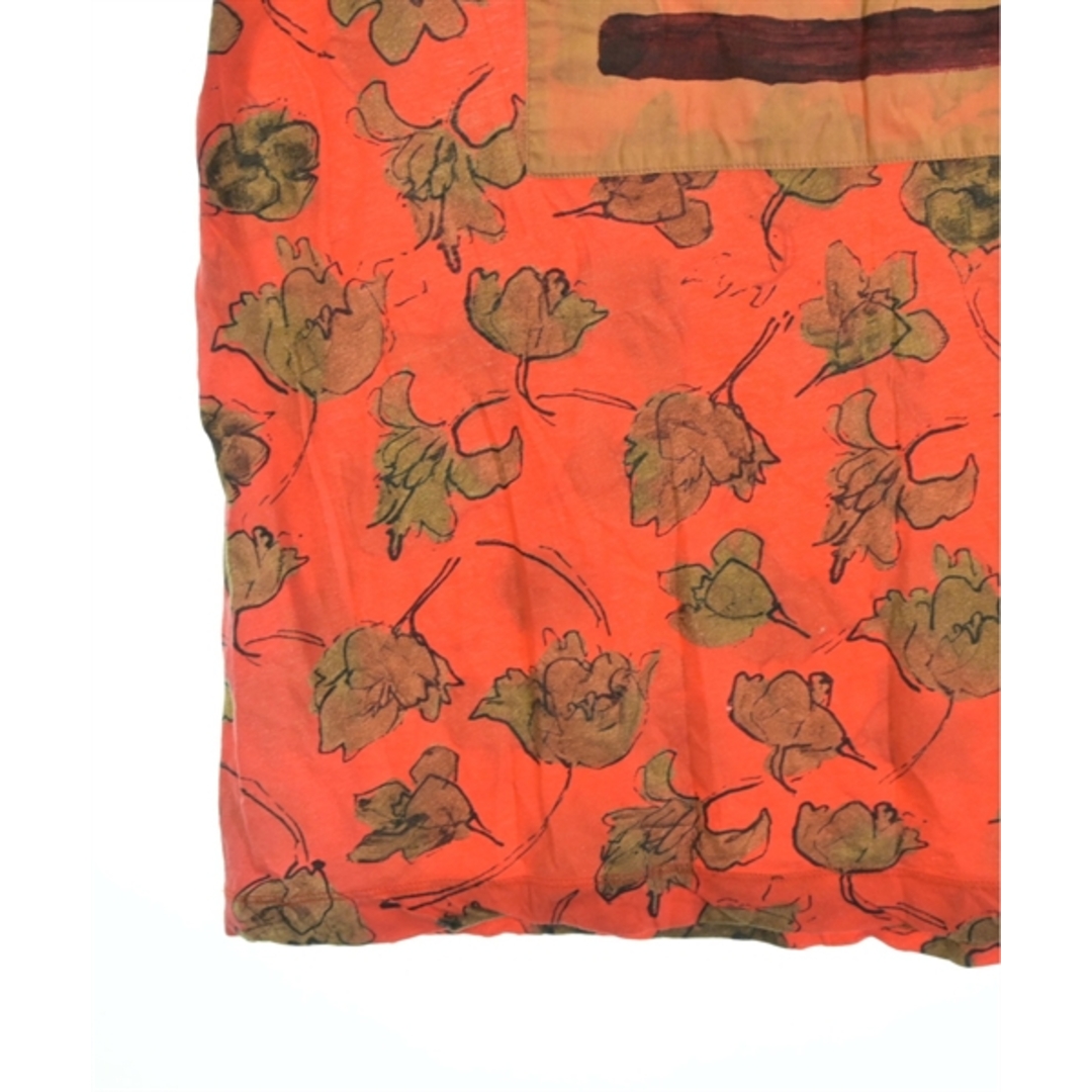 DRIES VAN NOTEN(ドリスヴァンノッテン)のDRIES VAN NOTEN Tシャツ・カットソー M 赤x茶(総柄) 【古着】【中古】 メンズのトップス(Tシャツ/カットソー(半袖/袖なし))の商品写真