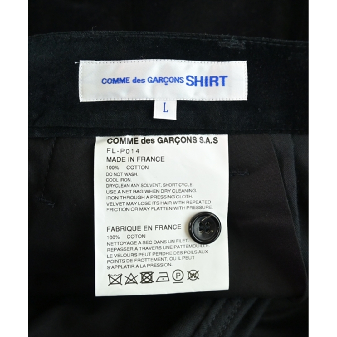 COMME des GARCONS SHIRT(コムデギャルソンシャツ)のCOMME des GARCONS SHIRT クロップドパンツ L 黒 【古着】【中古】 メンズのパンツ(その他)の商品写真