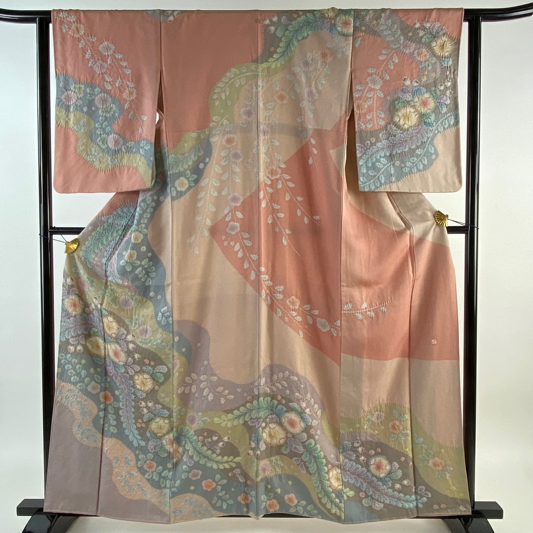 訪問着 身丈160cm 裄丈62cm 正絹 美品 逸品 【中古】 レディースの水着/浴衣(着物)の商品写真