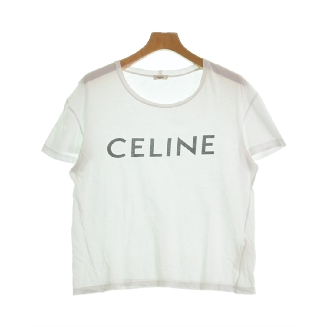 celine(セリーヌ)のCELINE セリーヌ Tシャツ・カットソー M 白 【古着】【中古】 メンズのトップス(Tシャツ/カットソー(半袖/袖なし))の商品写真