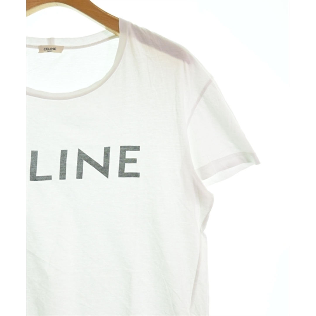 celine(セリーヌ)のCELINE セリーヌ Tシャツ・カットソー M 白 【古着】【中古】 メンズのトップス(Tシャツ/カットソー(半袖/袖なし))の商品写真