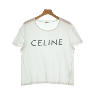 セリーヌ(celine)のCELINE セリーヌ Tシャツ・カットソー M 白 【古着】【中古】(Tシャツ/カットソー(半袖/袖なし))