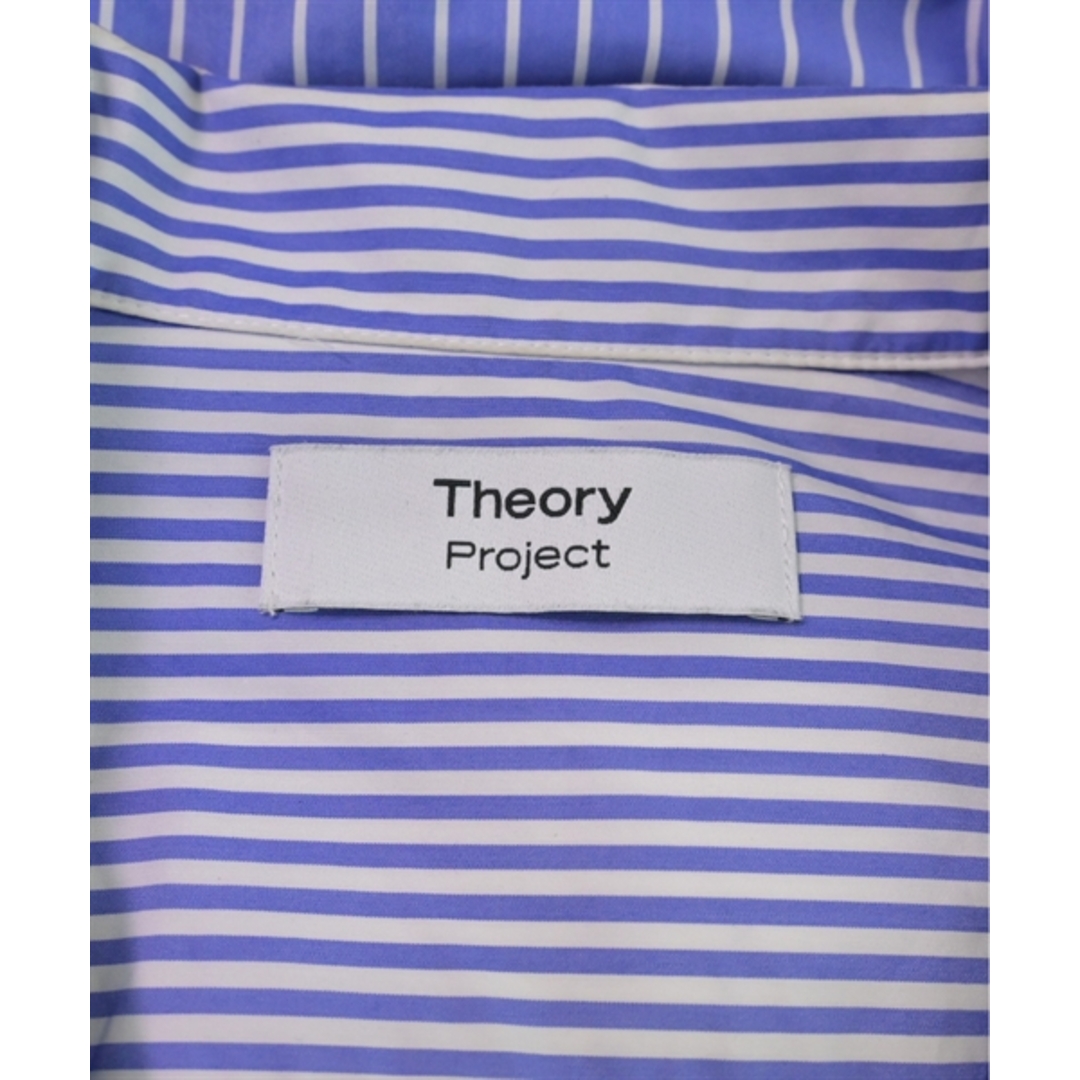 Theory Project カジュアルシャツ S 青x白(ストライプ) 【古着】【中古】 メンズのトップス(シャツ)の商品写真