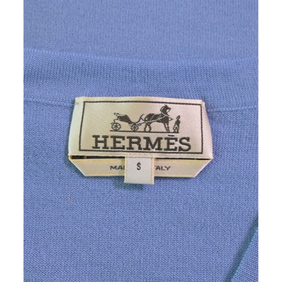 Hermes(エルメス)のHERMES エルメス ニット・セーター S 水色 【古着】【中古】 メンズのトップス(ニット/セーター)の商品写真