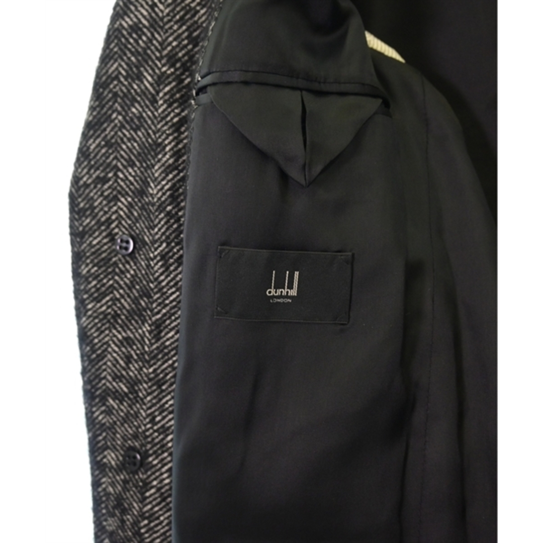 Dunhill(ダンヒル)のdunhill チェスターコート 44(S位) 黒系x白系(ヘリンボーン) 【古着】【中古】 メンズのジャケット/アウター(チェスターコート)の商品写真