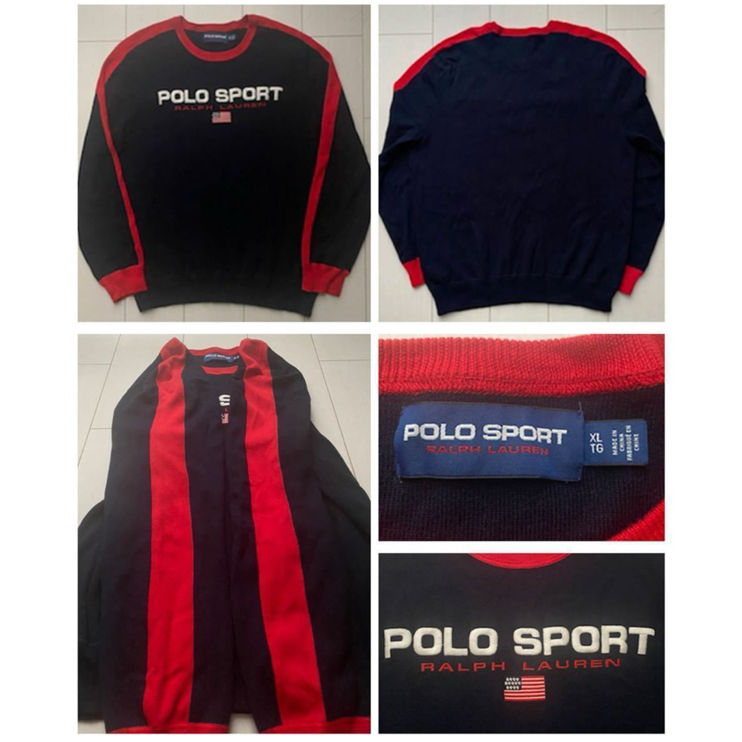POLO RALPH LAUREN(ポロラルフローレン)の未使用 美品 POLO SPORT ポロスポーツ ニット セーター 復刻 XL メンズのトップス(ニット/セーター)の商品写真