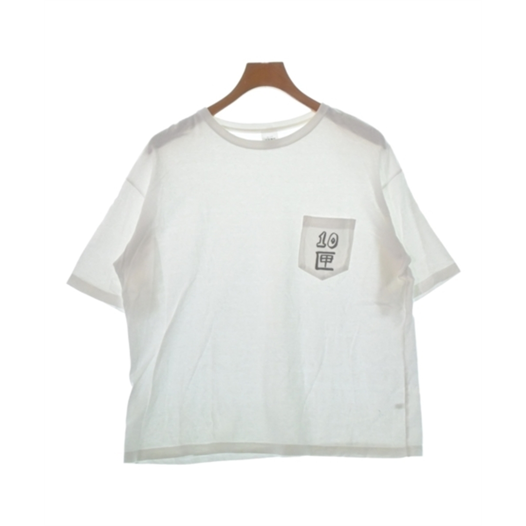 10匣 テンボックス Tシャツ・カットソー M 白 【古着】【中古】 メンズのトップス(Tシャツ/カットソー(半袖/袖なし))の商品写真