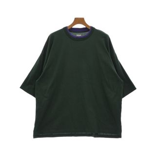 イズネス(is-ness)のis-ness イズネス Tシャツ・カットソー L 緑 【古着】【中古】(Tシャツ/カットソー(半袖/袖なし))