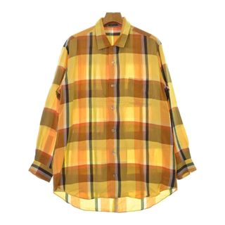 Y's for men カジュアルシャツ -(XXL位) 黄xオレンジx緑 【古着】【中古】(シャツ)