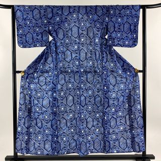 浴衣 身丈154cm 裄丈62.5cm 綿 美品 名品 【中古】(浴衣)