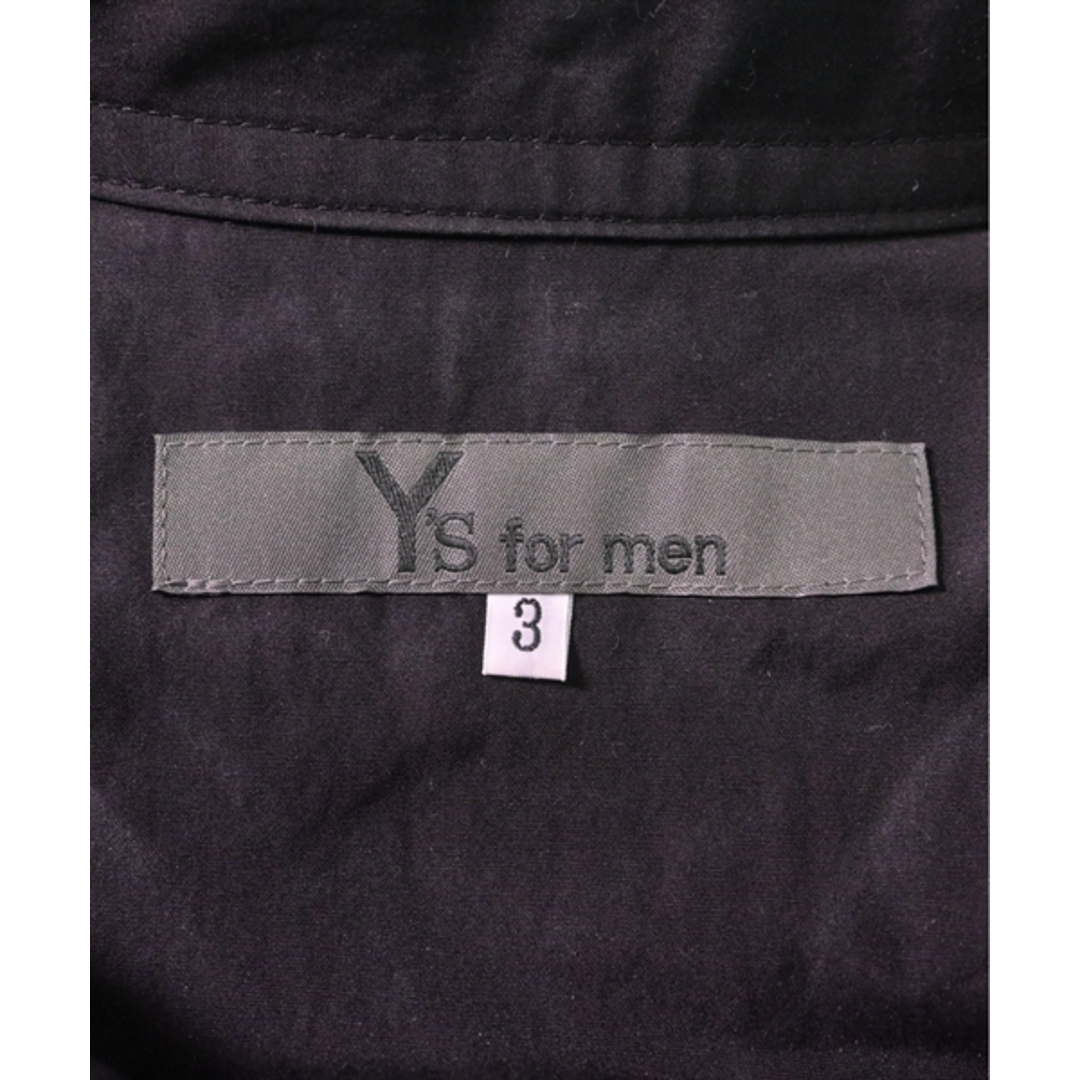 Y's for men ワイズフォーメン カジュアルシャツ 3(L位) 黒 【古着】【中古】 メンズのトップス(シャツ)の商品写真