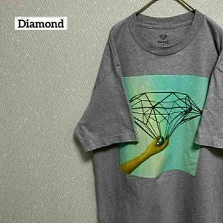 Diamond ダイヤモンド Tシャツ 半袖 ゆるだぼ 古着 L(Tシャツ/カットソー(半袖/袖なし))