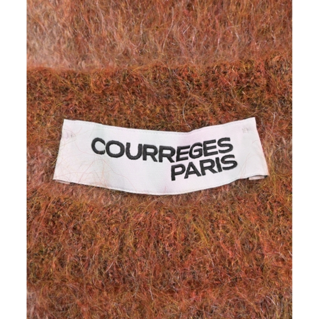 Courreges(クレージュ)のCOURREGES ニット・セーター XS 茶xピンクベージュ(チェック) 【古着】【中古】 レディースのトップス(ニット/セーター)の商品写真