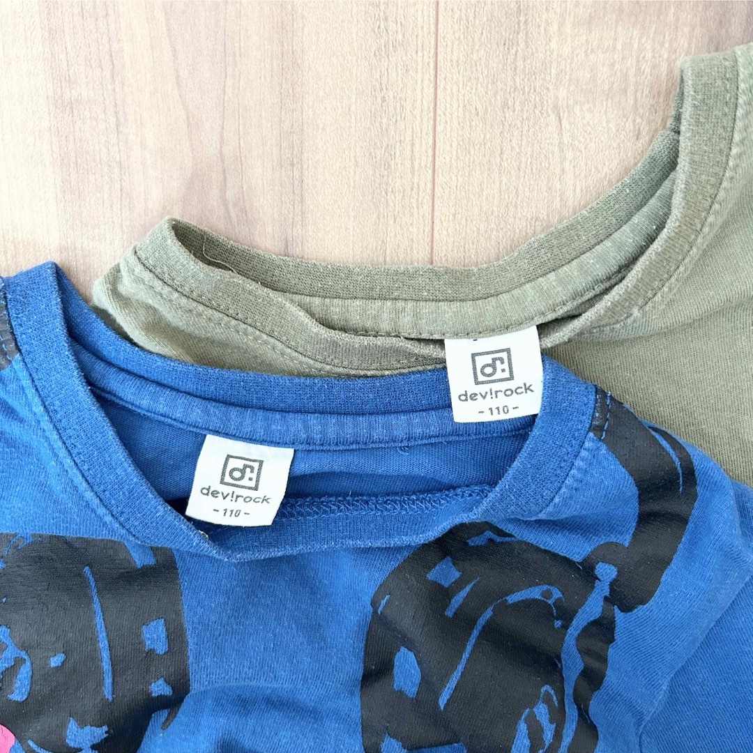 devirock(デビロック)の110 半袖　Tシャツ　デビロック　子どもTシャツ　子ども半袖　男の子　女の子 キッズ/ベビー/マタニティのキッズ服男の子用(90cm~)(Tシャツ/カットソー)の商品写真